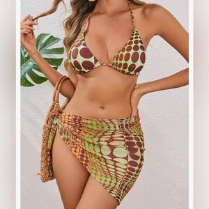 Nwt- Shein 4 Piece Triangle Bikini set